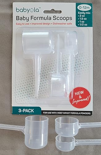 Cucharas dispensadoras de fórmula para bebés y recién nacidos; haz fácilmente 2 onzas, 1 onza o 1/2 oz de leche