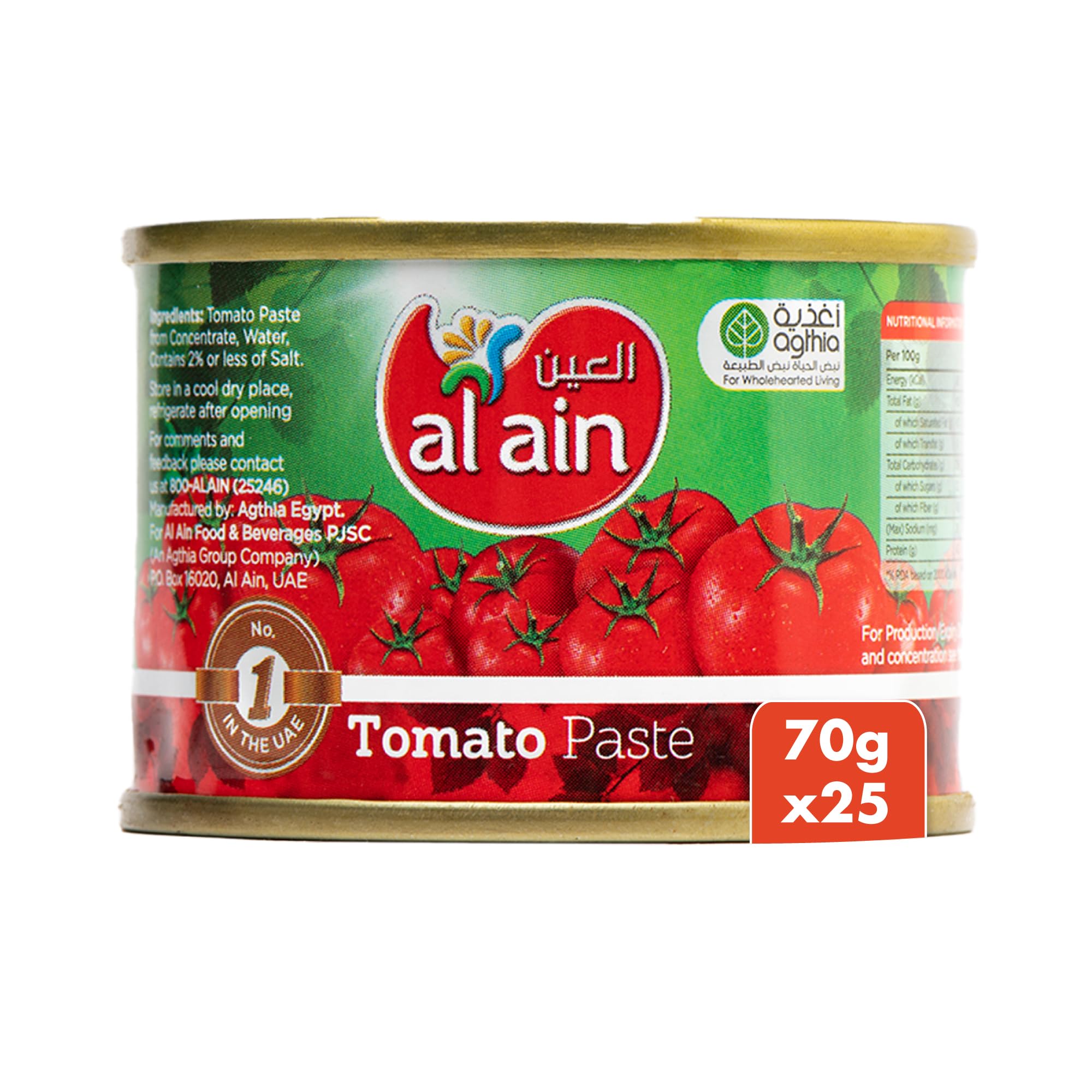 Al Ain Tomato Paste Can 70g