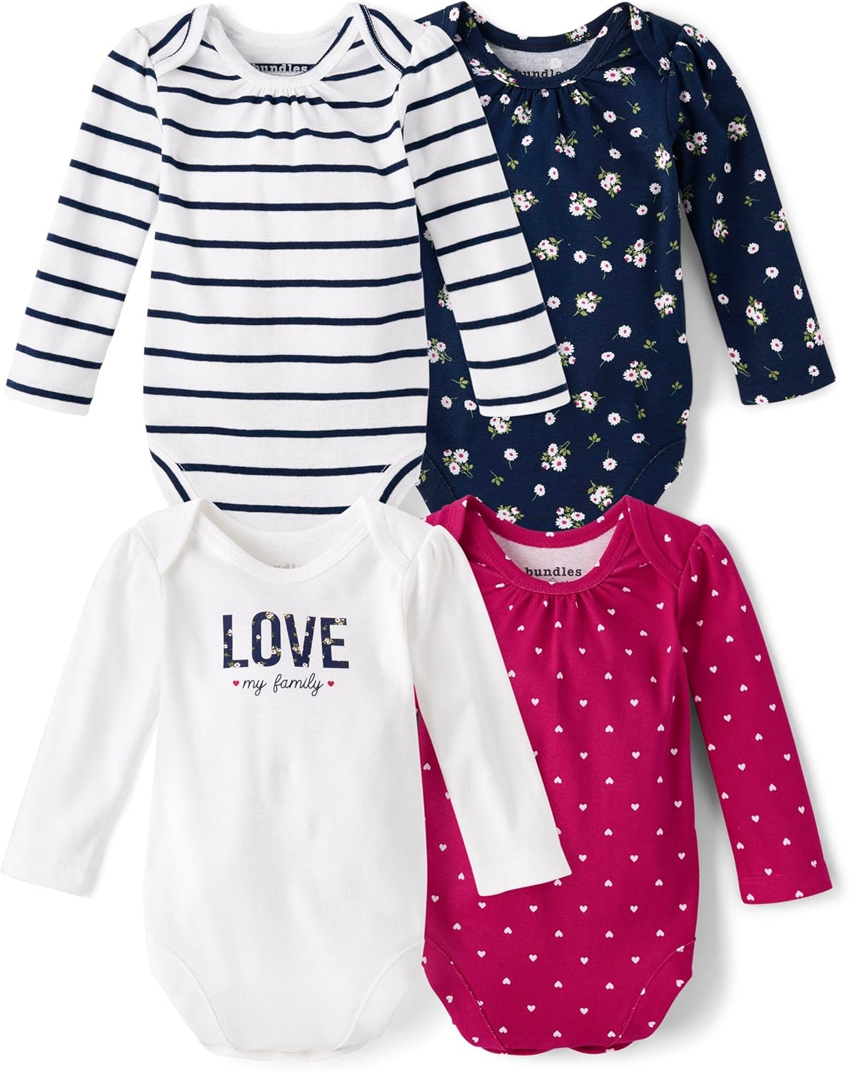 The Children's Place Baby Boys' And Newborn Long Sleeve Bodysuits, Multipacks