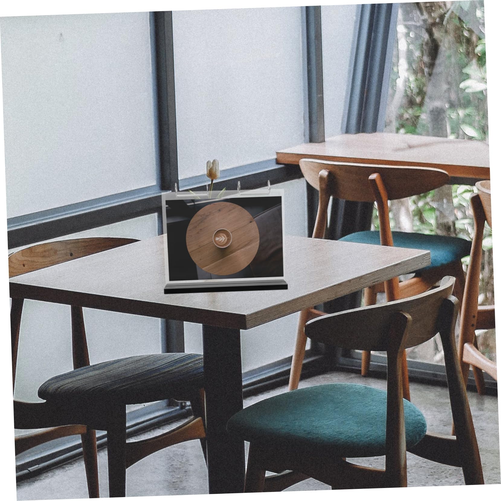ERINGOGO Expositor de Menús Transparente de Acrílico Portacarteles de Sobremesa para Centro de Mesa Páginas Portamenús para Tienda de Café o Restaurante Soporte para Carteles