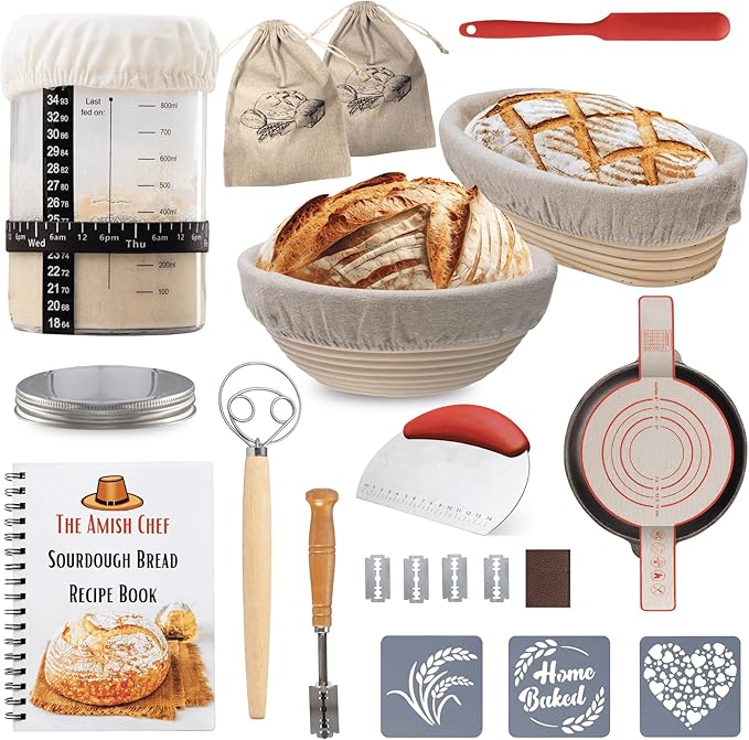 Sourdough Bread Starter Kit Supplies