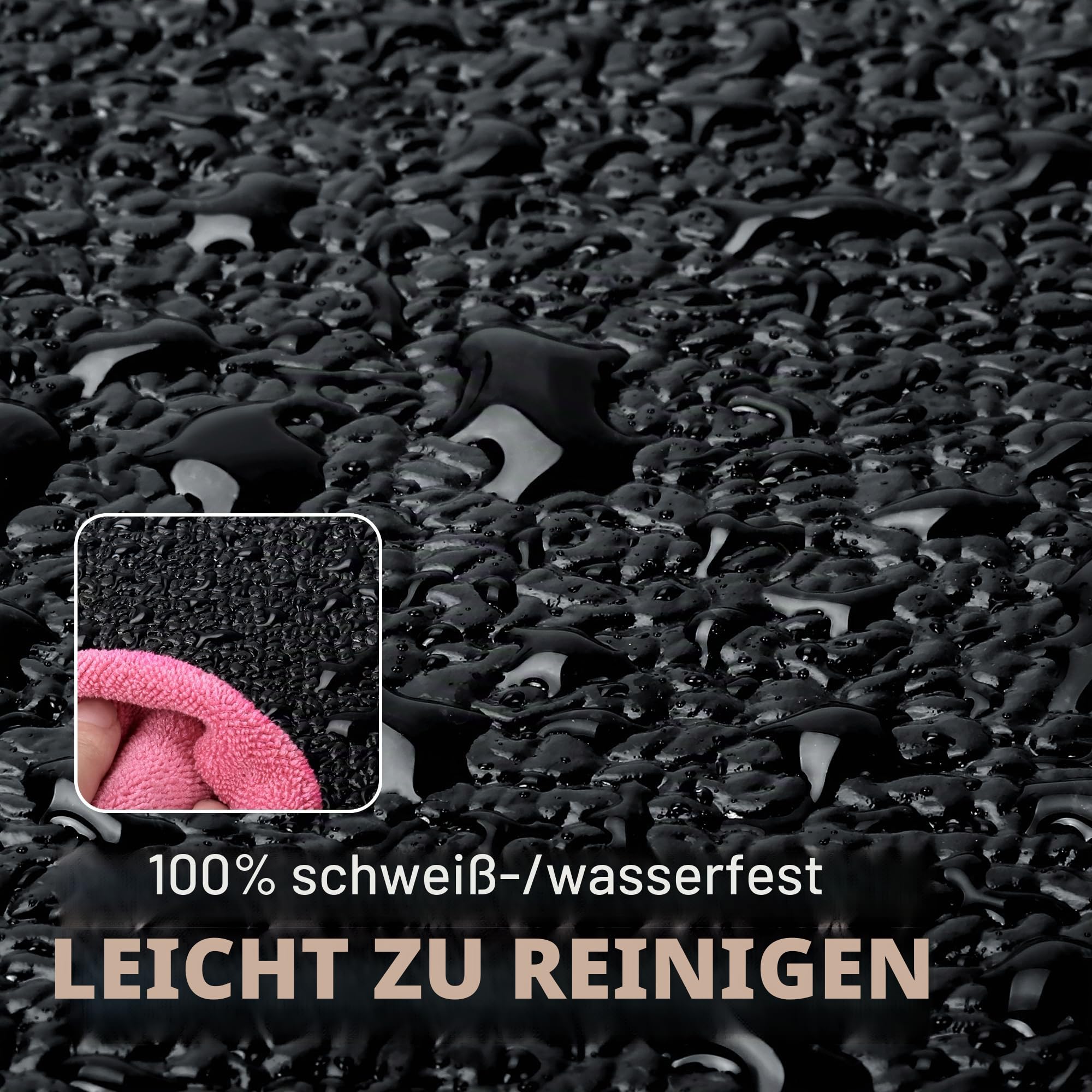 Bodenschutzmatte Laufband | 6 mm, 152 x 76 cm Bodenmatte für Sportgeräte, Fitnessgeräte, Schalldämmend Laufbandmatte für Fahrradtrainer/Indoor-Cycling, Robuster Bodenschutz für Hartholz, Teppich