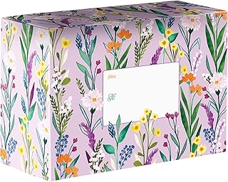 JILLSON & ROBERTS Medium Mailing Gift Boxes, for Birthdays and Holidays, Secret Garden (12 Pcs)