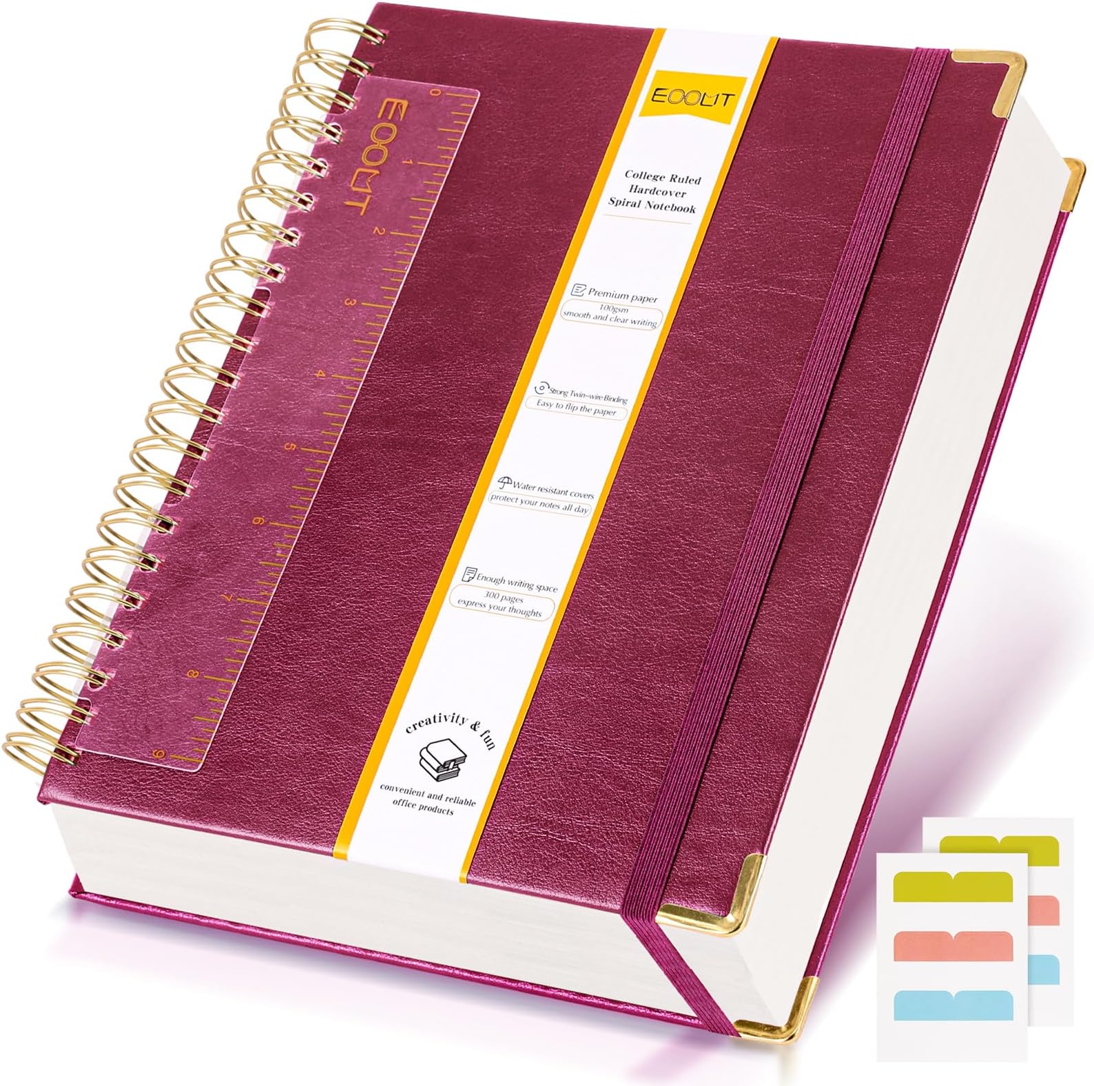 Juego De Cuadernos De Tapa Dura, Grueso, Clásico, A Rayas, De Papel