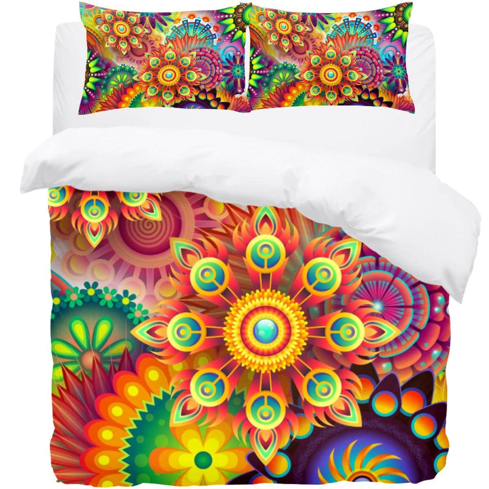 Parure de lit de qualité supérieure avec housse de couette florale