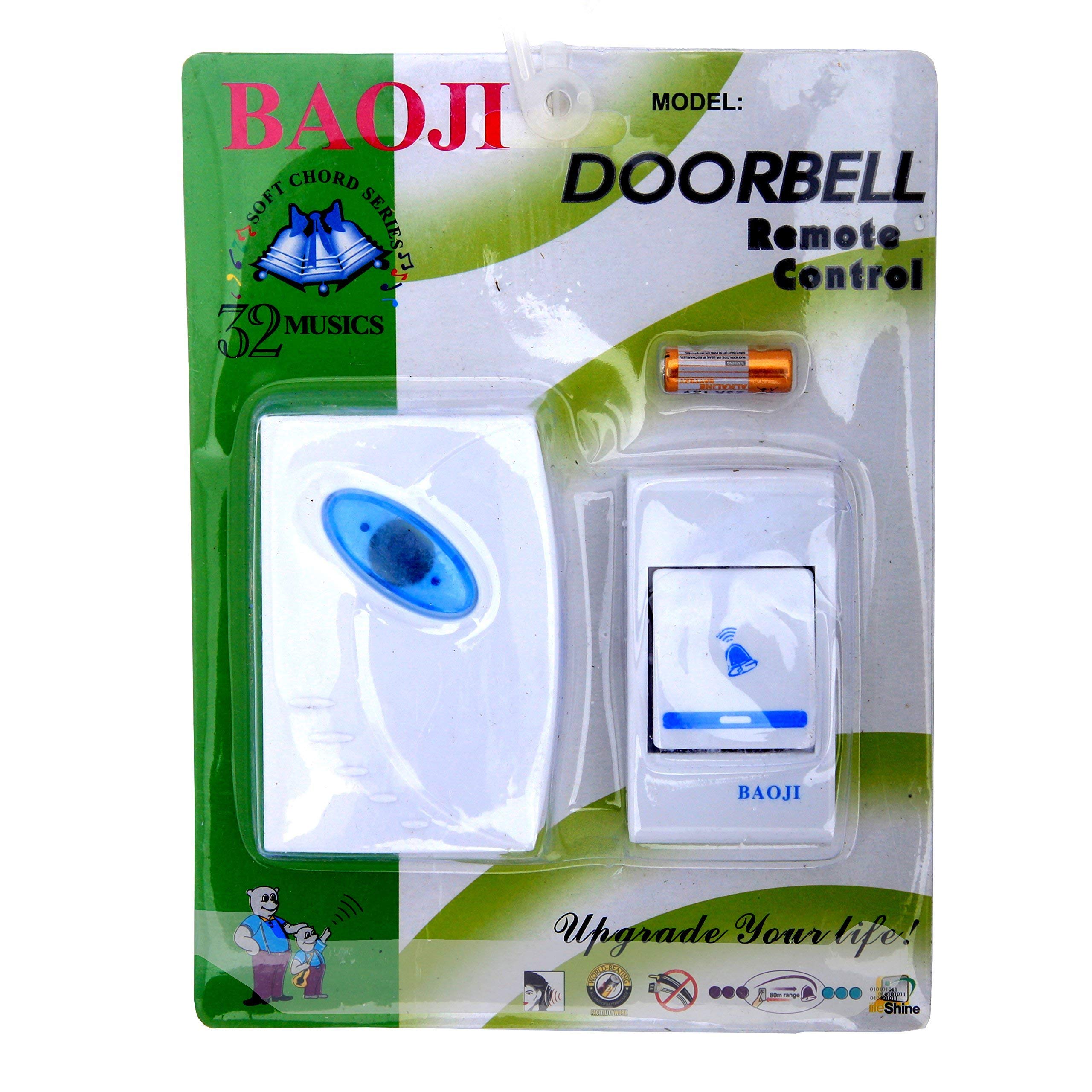 New Baoji. Doorbell with Remote Control, Multicolour 3