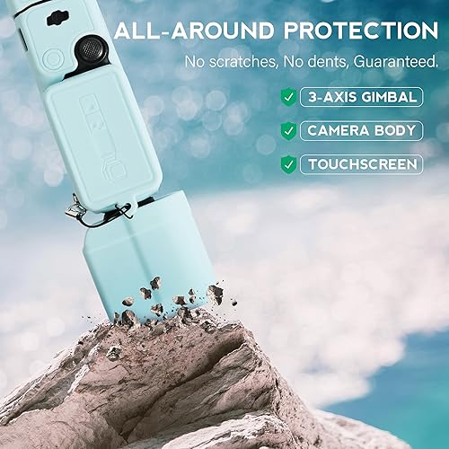 Miniatura 5 de Funda de bolsillo 3, funda protectora de silicona suave compatible con DJI Osmo Pocket 3 Creator Combo, protector de pantalla Osmo ligero Accesorios