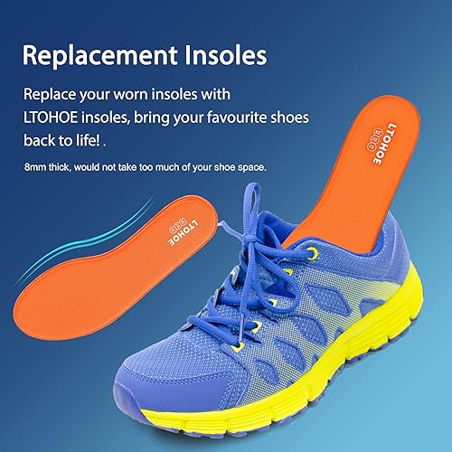 Miniatura 5 de Plantillas de espuma viscoelástica para hombres y mujeres, insertos de zapatos de repuesto para botas de trabajo, zapatos de correr, zapatos de