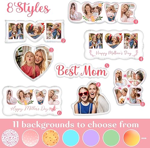 Miniatura 4 de Regalos personalizados de cumpleaños para el día de la madre, almohadas personalizadas con imagen, almohada facial personalizada, regalos para mamá