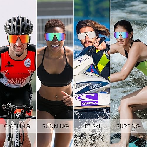 Miniatura 6 de FEISEDY Gafas de sol deportivas al aire libre para hombres y mujeres Ciclismo Correr Conducción Gafas UV400 Protección B2342