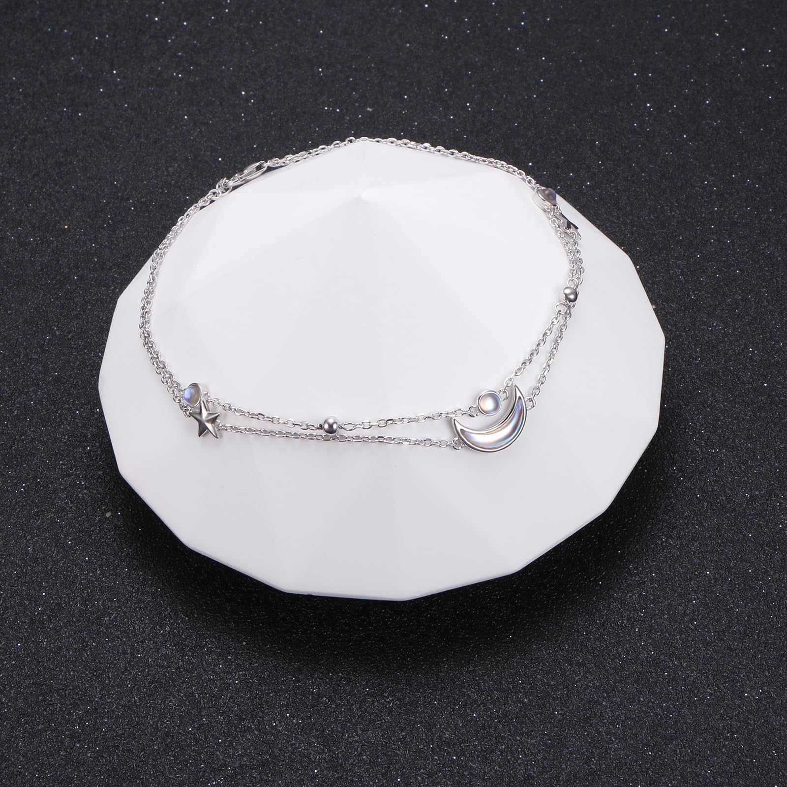 Tobilleras para mujer, delicadas mariposas, infinito, mal de ojo, tortuga marina, pulseras de tobillo en capas, impermeables, ajustables, con cuentas, para verano, playa, joyería de regalo, 9