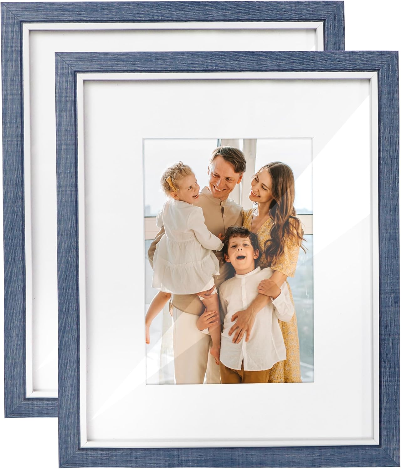 Picture Frames 8x10 Navy Blue Picture Frames Set of 2 for Wall and Tabletop Home Decor Gift for Birthday, Anniversary, Mother's Day