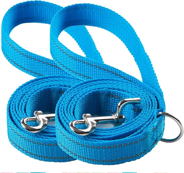 OEFEO 2-Pack 6FT Reflective Dog Leash