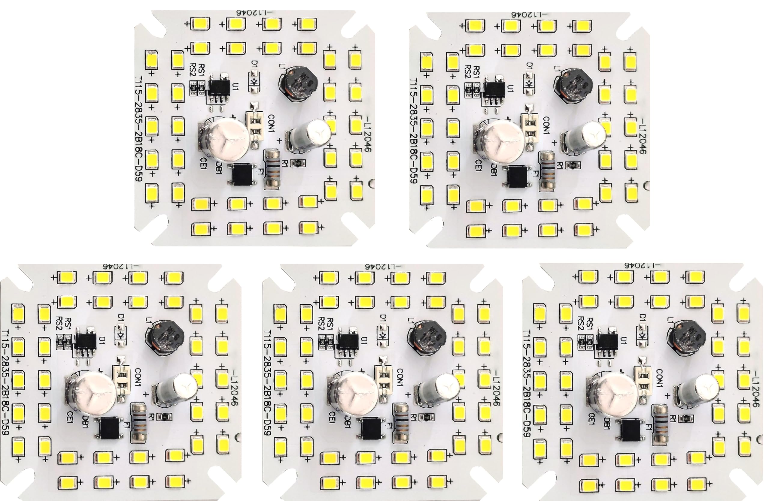Wizzo (Pack of 5 Pieces 40 Watt Super Bright ALPHA DOB MCPCB Direct On Board Led Lights Raw Material Electronic Kit For Led Bulb | Alpha DOB | 36 SMD On Board | Cool White-image-41