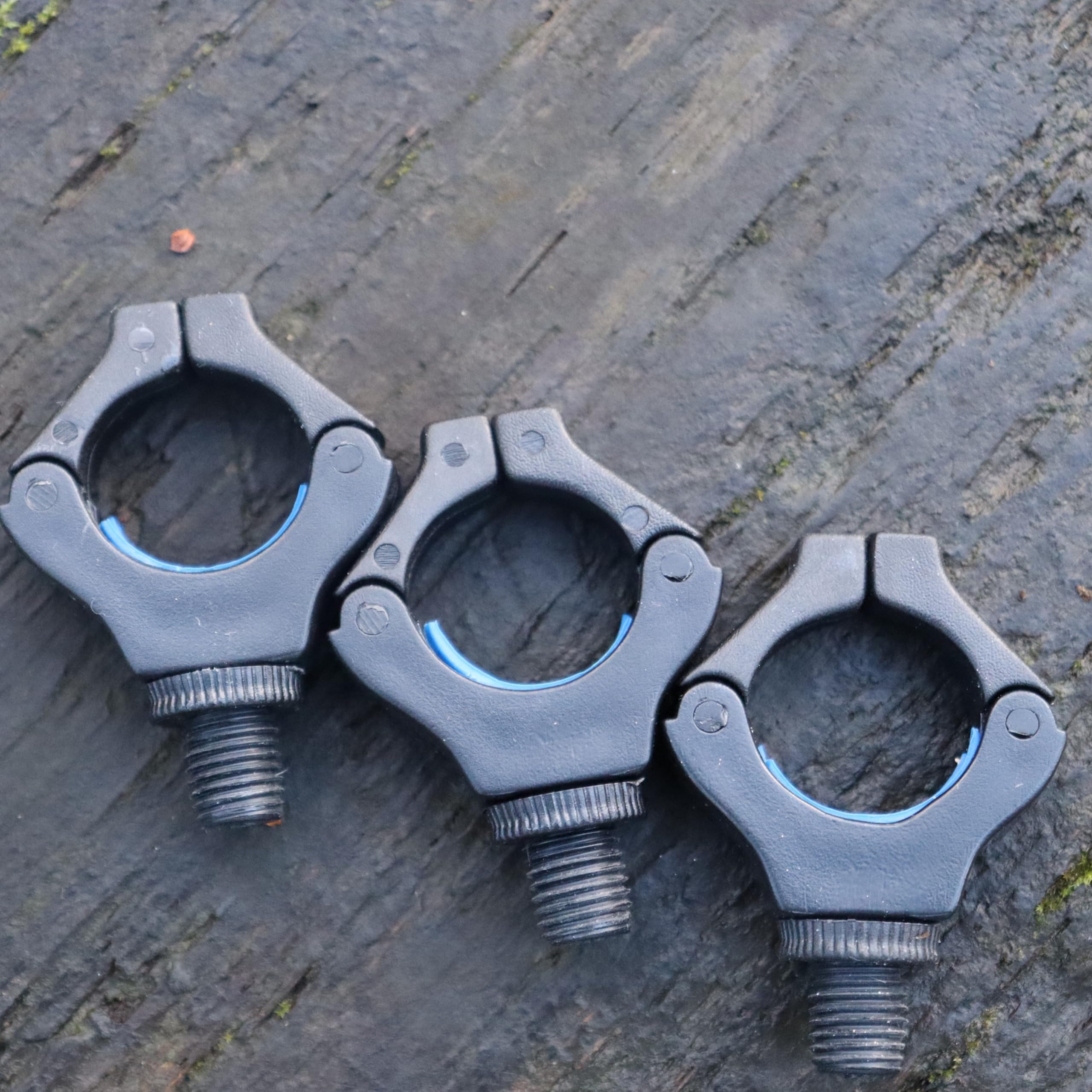 3 x Lidsters Rod Rests Secure Rod Back Butt Rest Carp Fishing (3 x Blue)