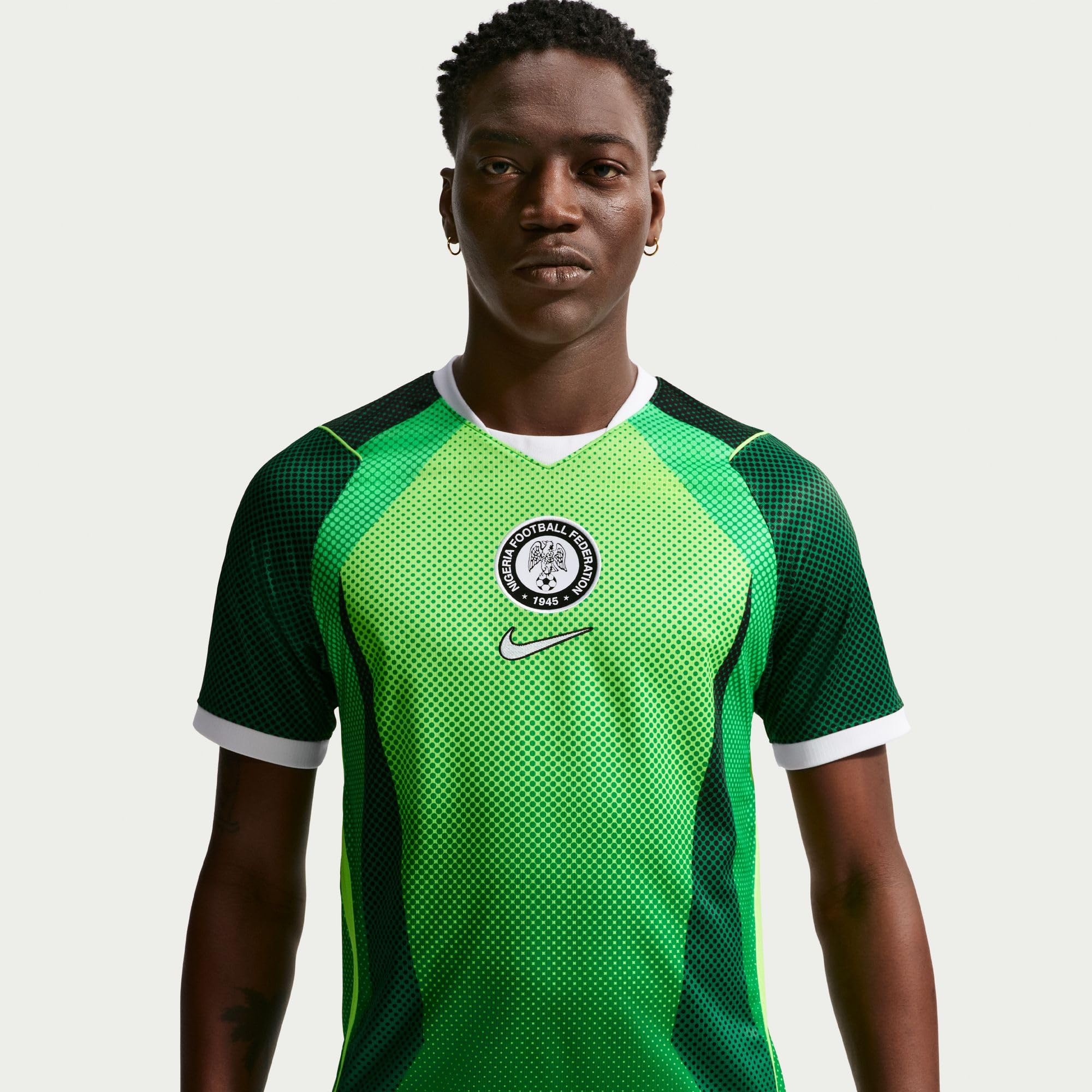 Nike Nigeria National Team Dri-Fit Stadium Home T-Shirt Uomo (Pacco da 1)