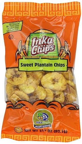Inka Crops Inka Chips, plátano dulce, 3.25 onzas (paquete de 12)