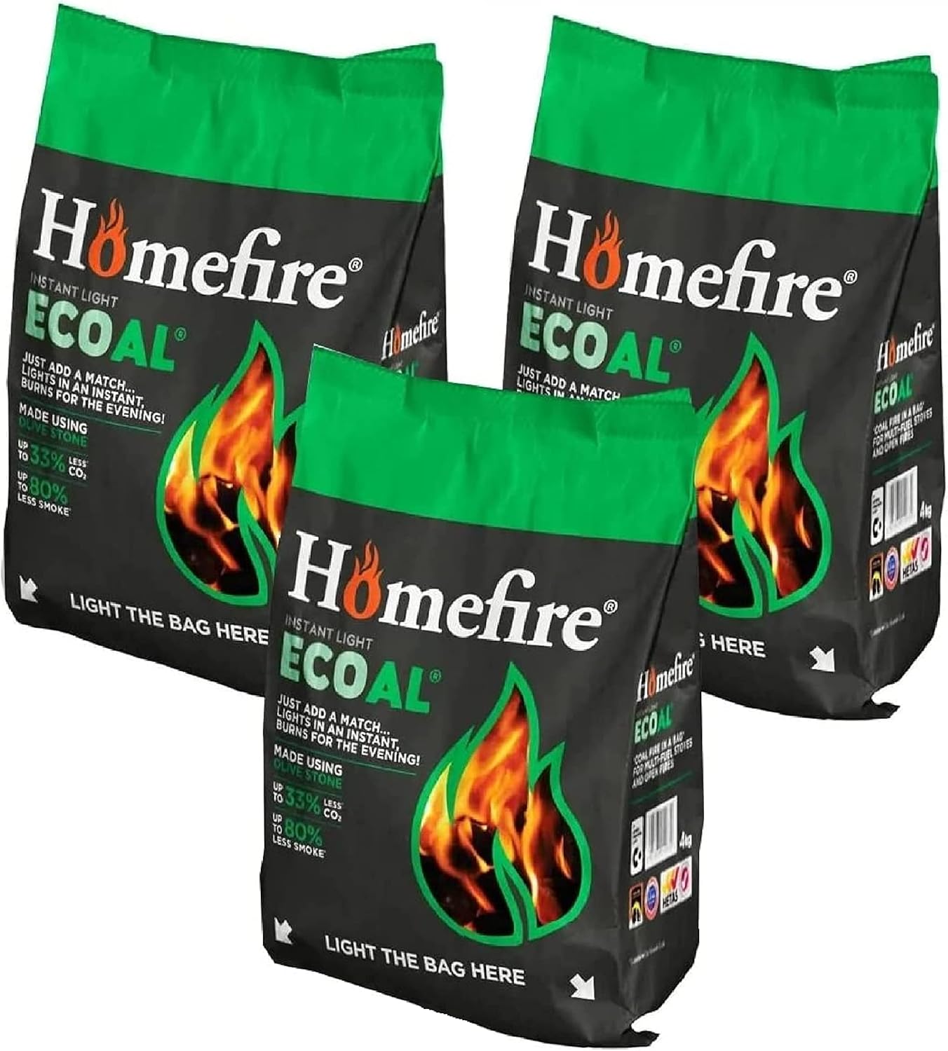 Homefire Instant Light Smokeless Coal Fire Ideal Smokeless Coal for