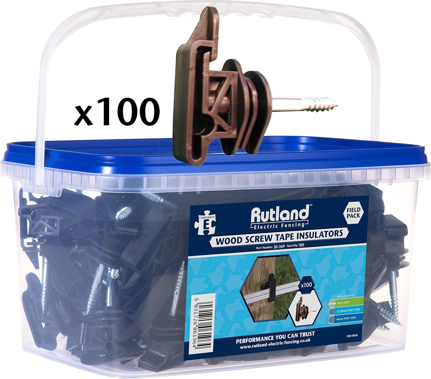 Lot De 100 Isolateurs Pour Fil électrique Avec Avittateur Inclus - Neuf