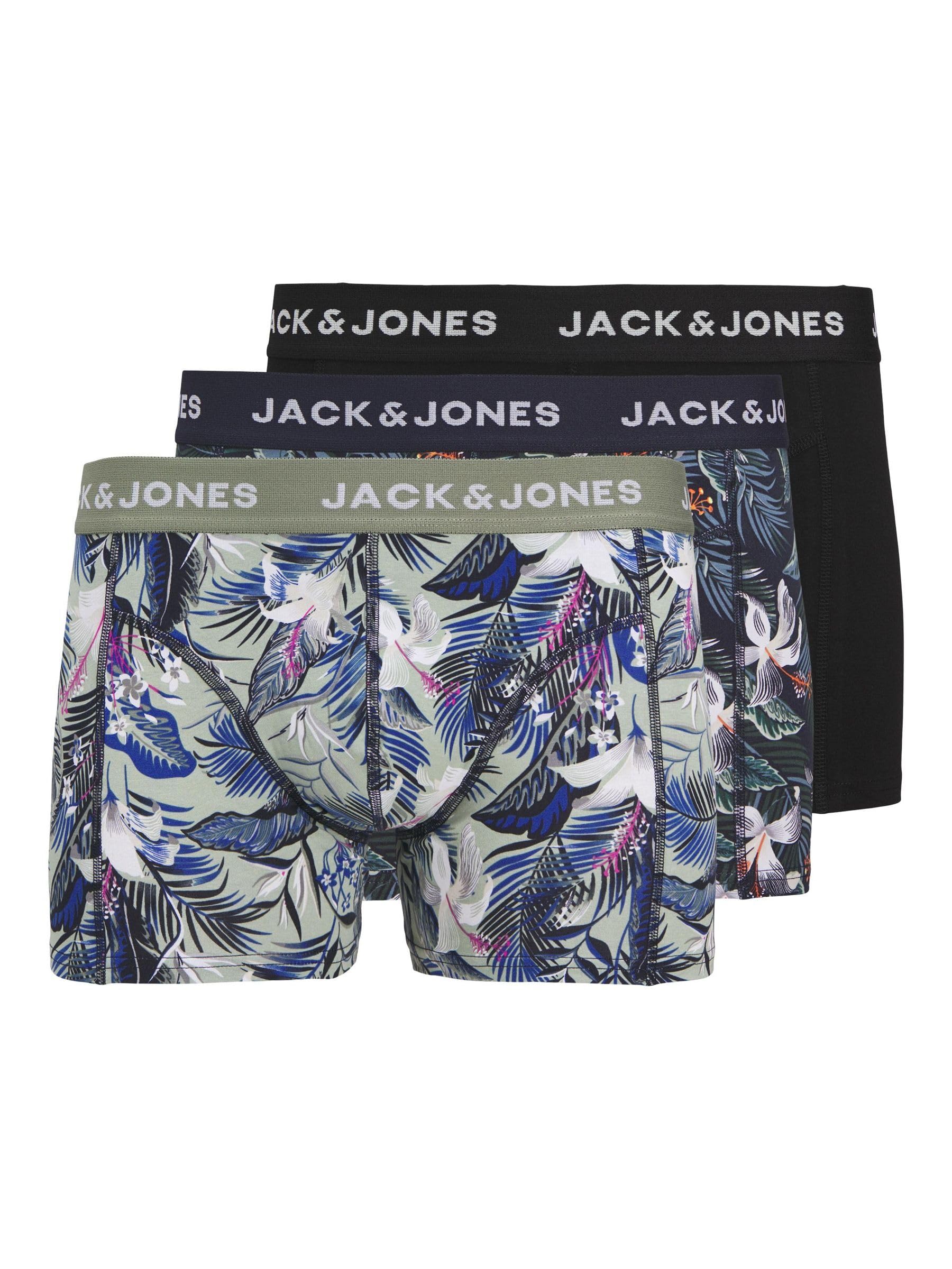 JACK & JONES Male Trunks Pack of 3 Trunks, blue, XL