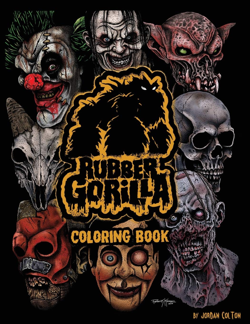 Rubber Gorilla Adult Coloring Book: Inspired by the masks of Neal Harvey Paperback – March 2, 2017