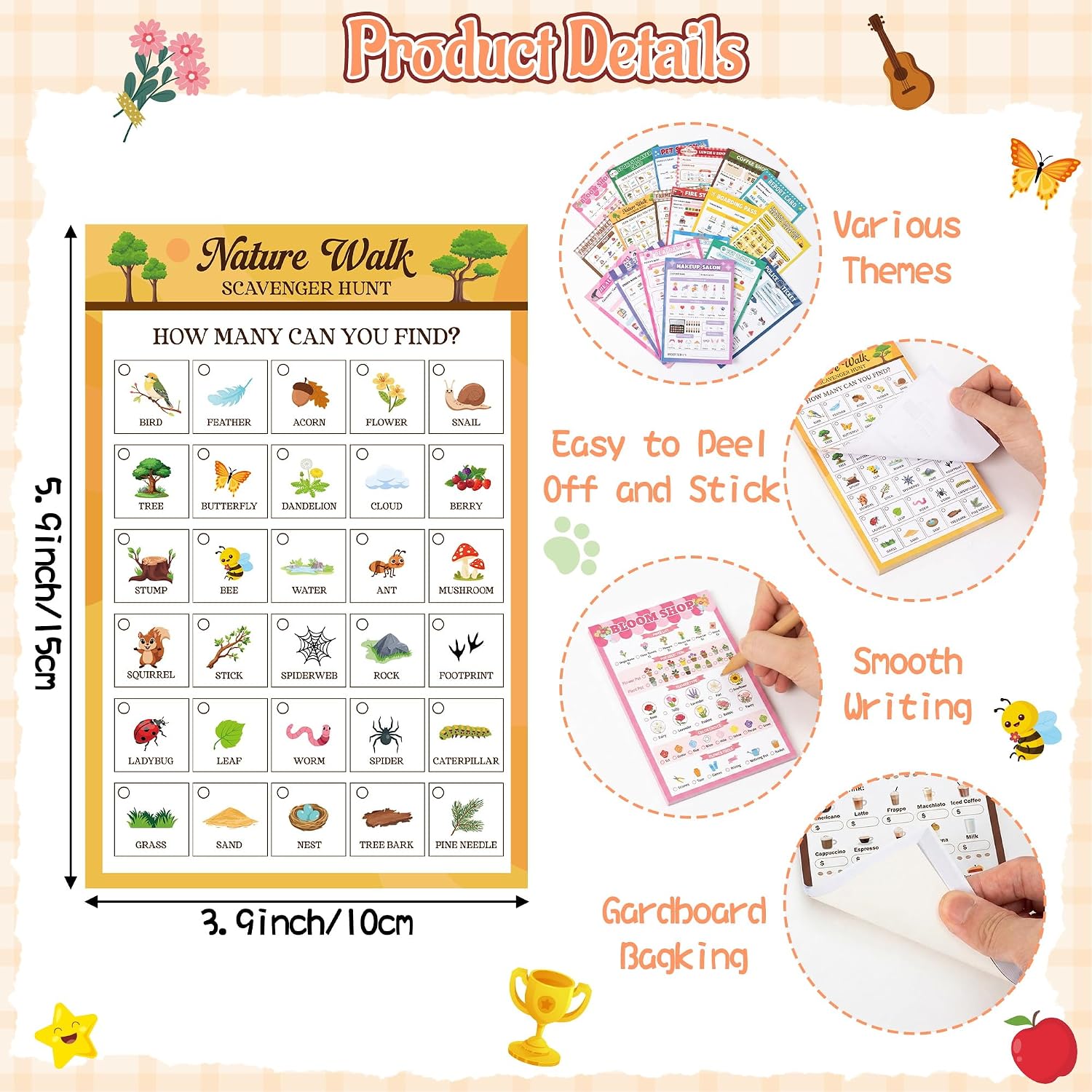 TICIAGA Kids Pretend Play Notepads - 18PCS 4 x 6 Inch Playtime Pad Included Restaurant Police Vet Doctor Visit Coffee Salon Notepad 30 Pages Pretend Notebook Imaginative Role for Toddler Kid Play Game image 3
