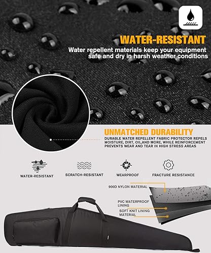 Miniatura 3 de Equipamiento Soft Rifle Case Tactical Carry Shotgun Case con asa acolchada Bolsa de pistola resistente al agua con correa de hombro ajustable para