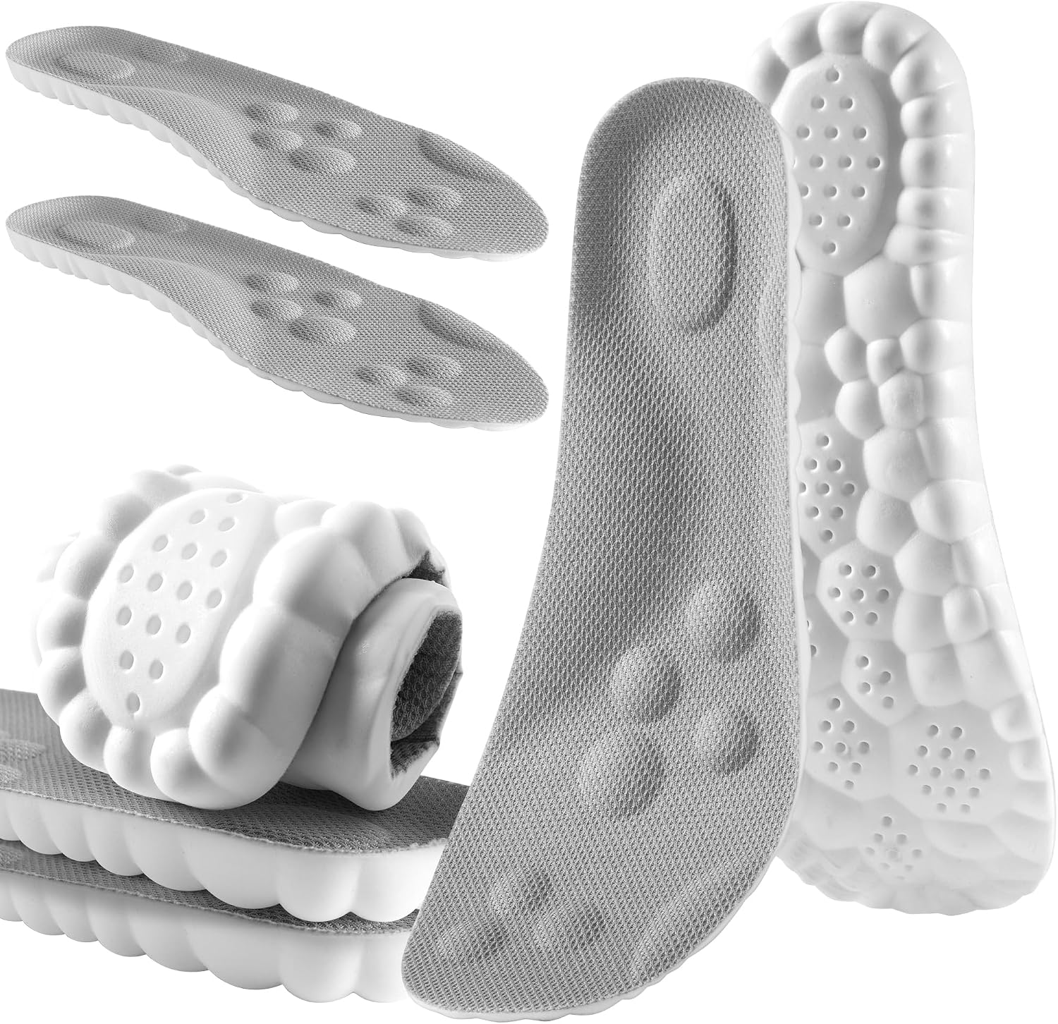 Orders My 4D Cloud Steppers Insoles for Men Women, Memory Foam Arch Support Inserts for Heel & Foot Comfort Shock Absorption Cushioned Insoles for Standing, Work Boots & Sneakers Placed Recently by Me