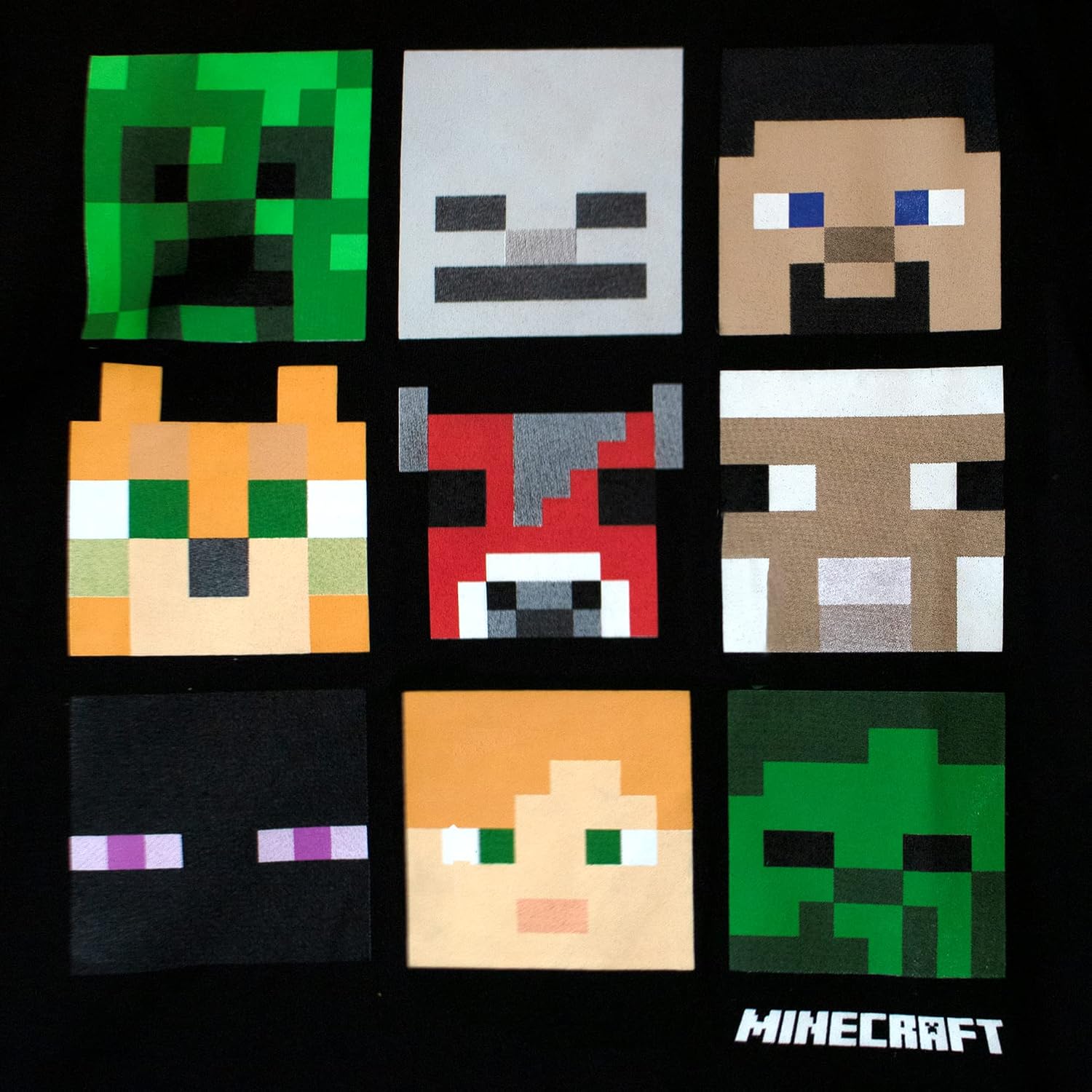 Minecraft Boys Video Game Character Graphics Long Short Sleeve Tees