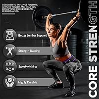 Vista 20 de RDX Cinturón de levantamiento de pesas, bloqueo automático, soporte acolchado de espalda de 6.5 pulgadas, entrenamiento de fuerza para gimnasio