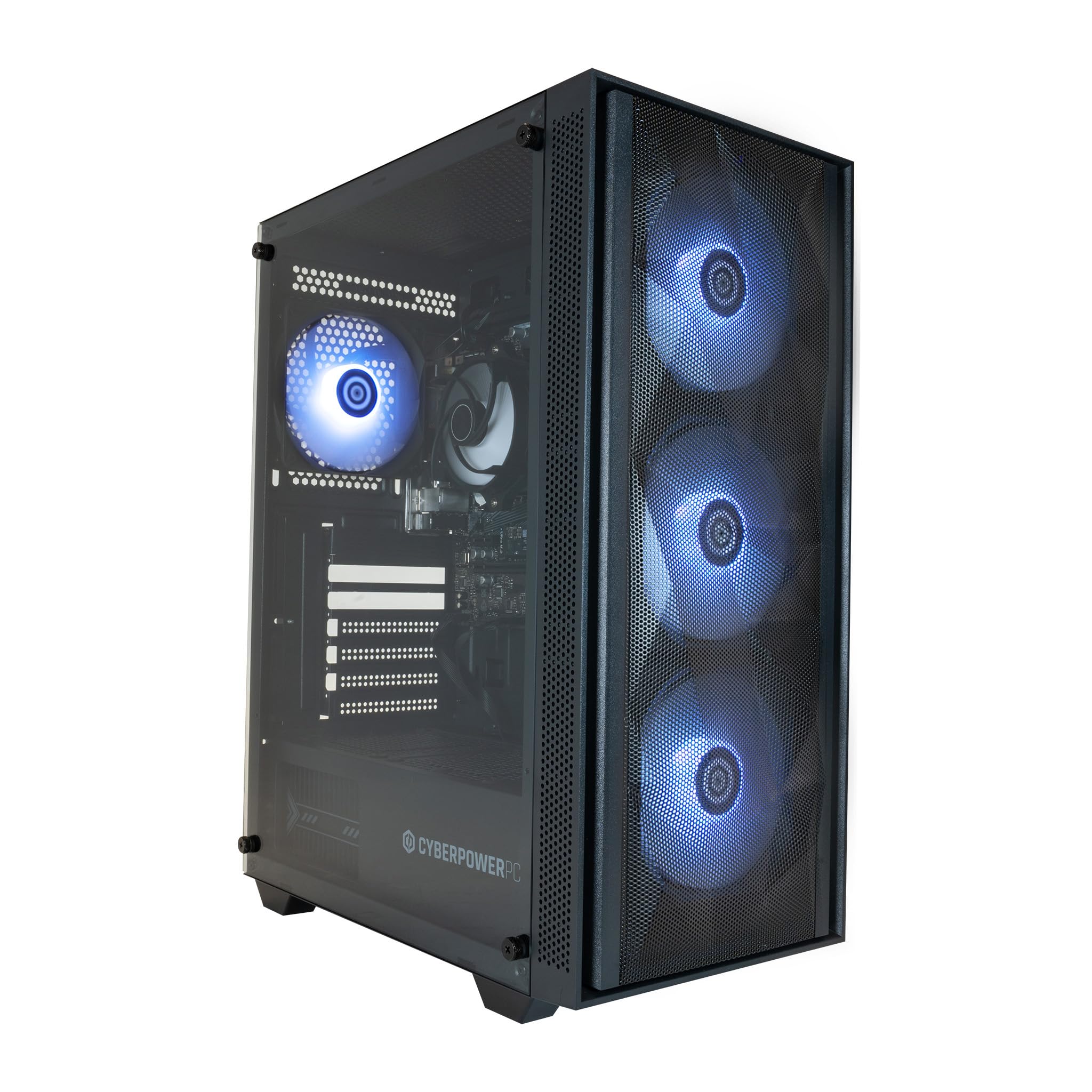 CYBERPOWERPC Regiment Gaming PC - AMD Ryzen 5 5600G, 8GB RAM, 500GB NVMe SSD, 450W PSU, Wi-Fi, Windows 11, Sylph
