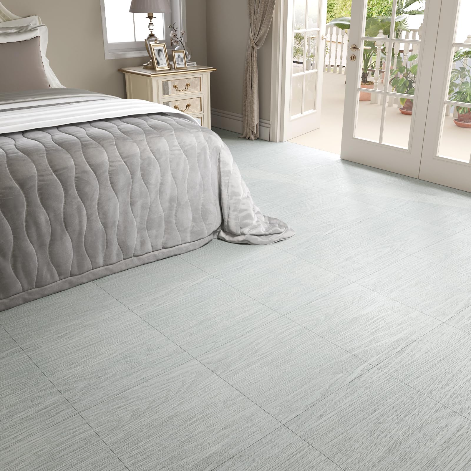VaryPaper Suelo Vinilo Autoadhesivo Efecto Madera Gris 30cmx30cm 20 Piezas Baldosas Adhesivas Suelo Baño Salon Pegatinas de Baldosas Madera Parquet Laminado para Suelos Cocina Escaleras Decorativa