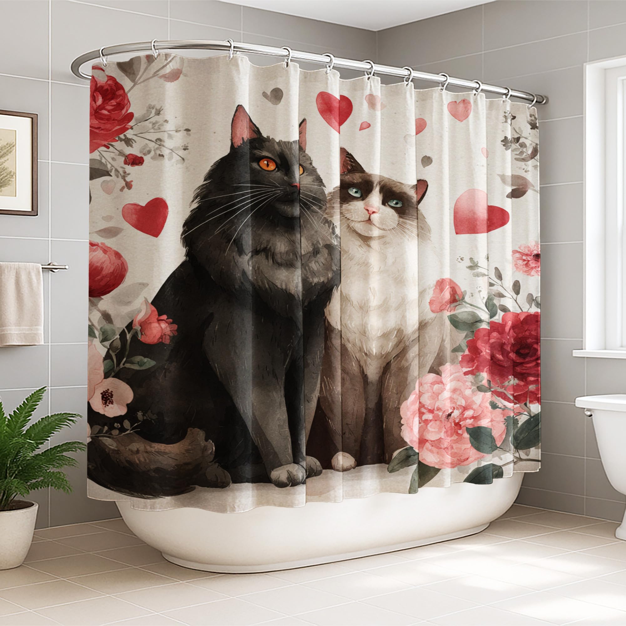 Rideau de douche extra large 274 x 183 cm pour éviter les éclaboussures