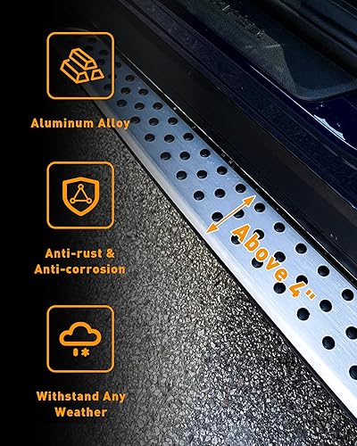 Miniatura 5 de Snailfly Protector de estribos para Hyundai Santa Fe 2019-2023, barra de Nerf de paso lateral