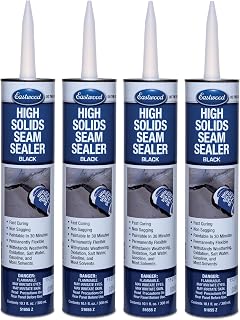 Eastwood Flexible Insulated Waterproof Black Seam Sealer Cartridge Floor Trunk Fender | 4 Pack