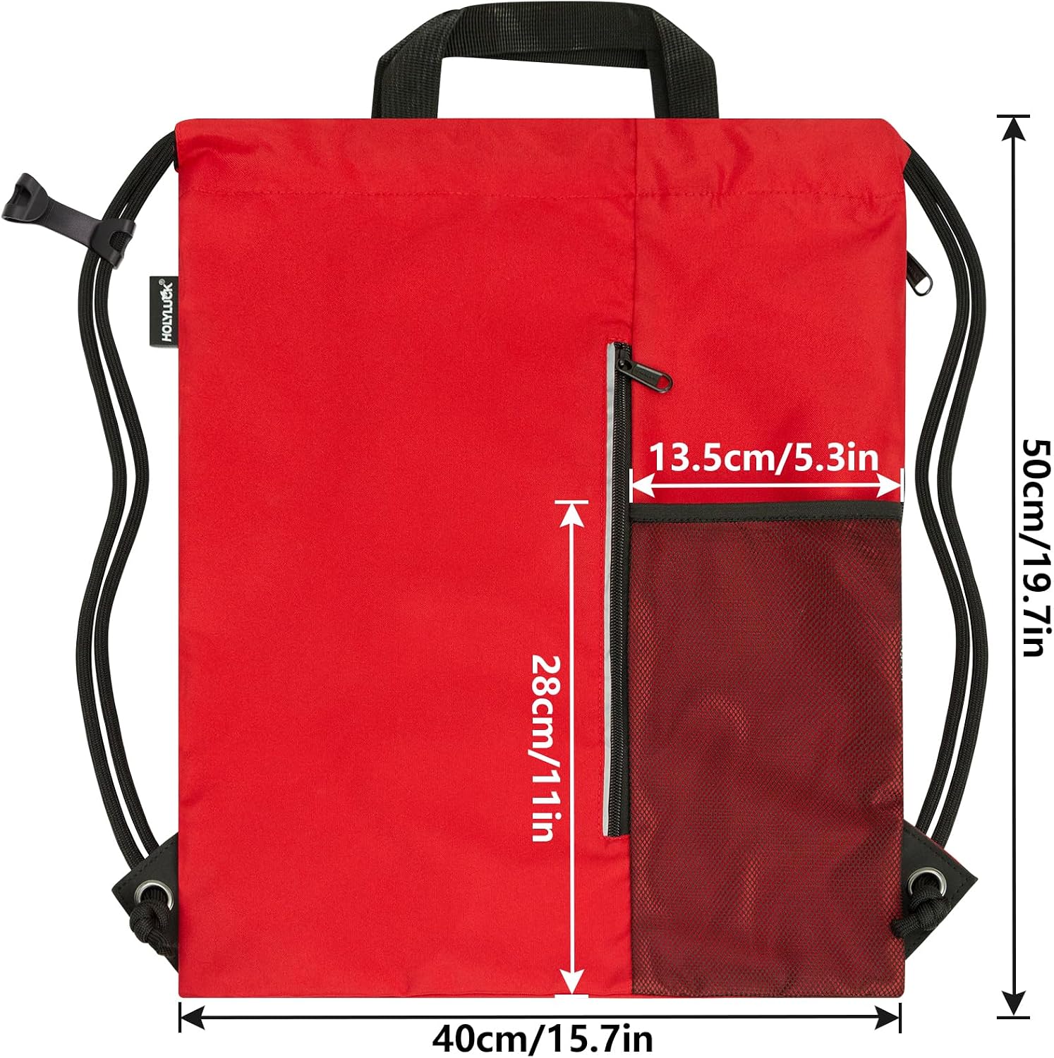 HOLYLUCK Drawstring Backpack Gym Bag For Men Women, String Beach Swim Sports Backpack