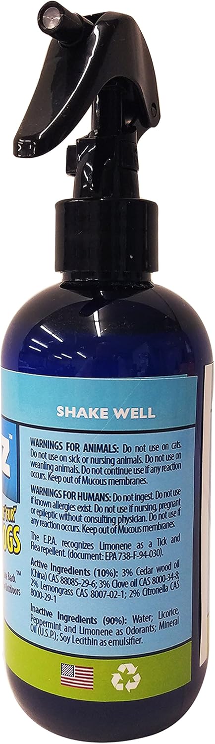 Amazon Com Nobugz Specially Formulated Pet Spray Deet Free All Natural Insect Repellent For Dogs 100 Guaranteed To Repel Fleas Ticks Gnats Mosquitoes Pesky Insects 8oz Made In Usa Pet Supplies
