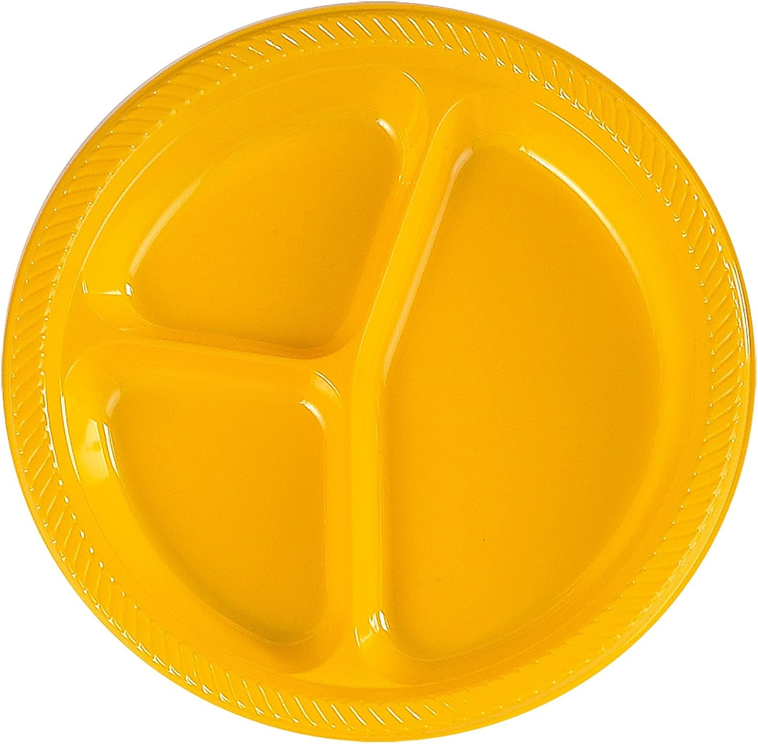 Yellow Divided Dinner Plates (20 count) Amazon.co.uk Home & Kitchen
