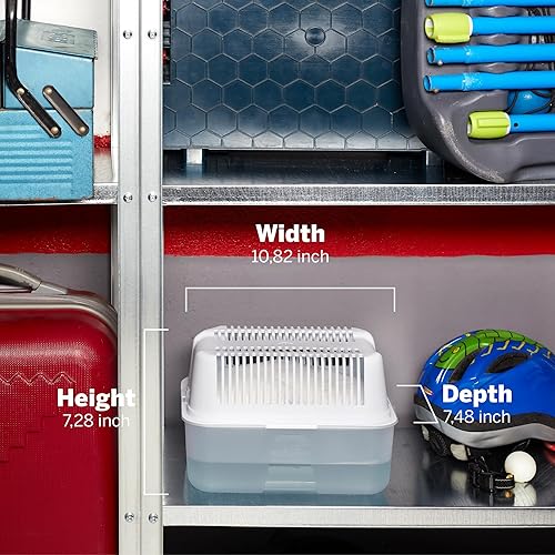 Miniatura 7 de HUMYDRY Magnum - Dispositivo deshumidificador con absorción de humedad, paquete de 2 dispositivos de 35.3 onzas con 2 recambios premedidos,