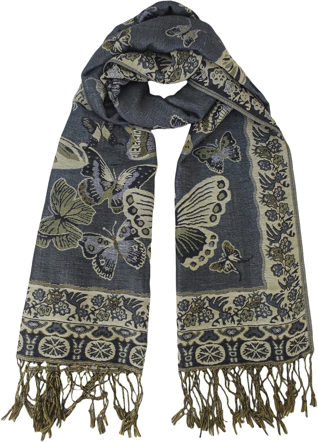 Paisley Pashmina Shawl Wraps for Women Evening Dresses Elegant Soft Rave Scarf Fest...