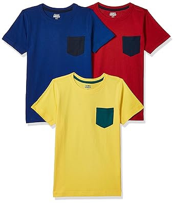 Amazon Brand - Jam & Honey Boys Regular fit T-Shirt