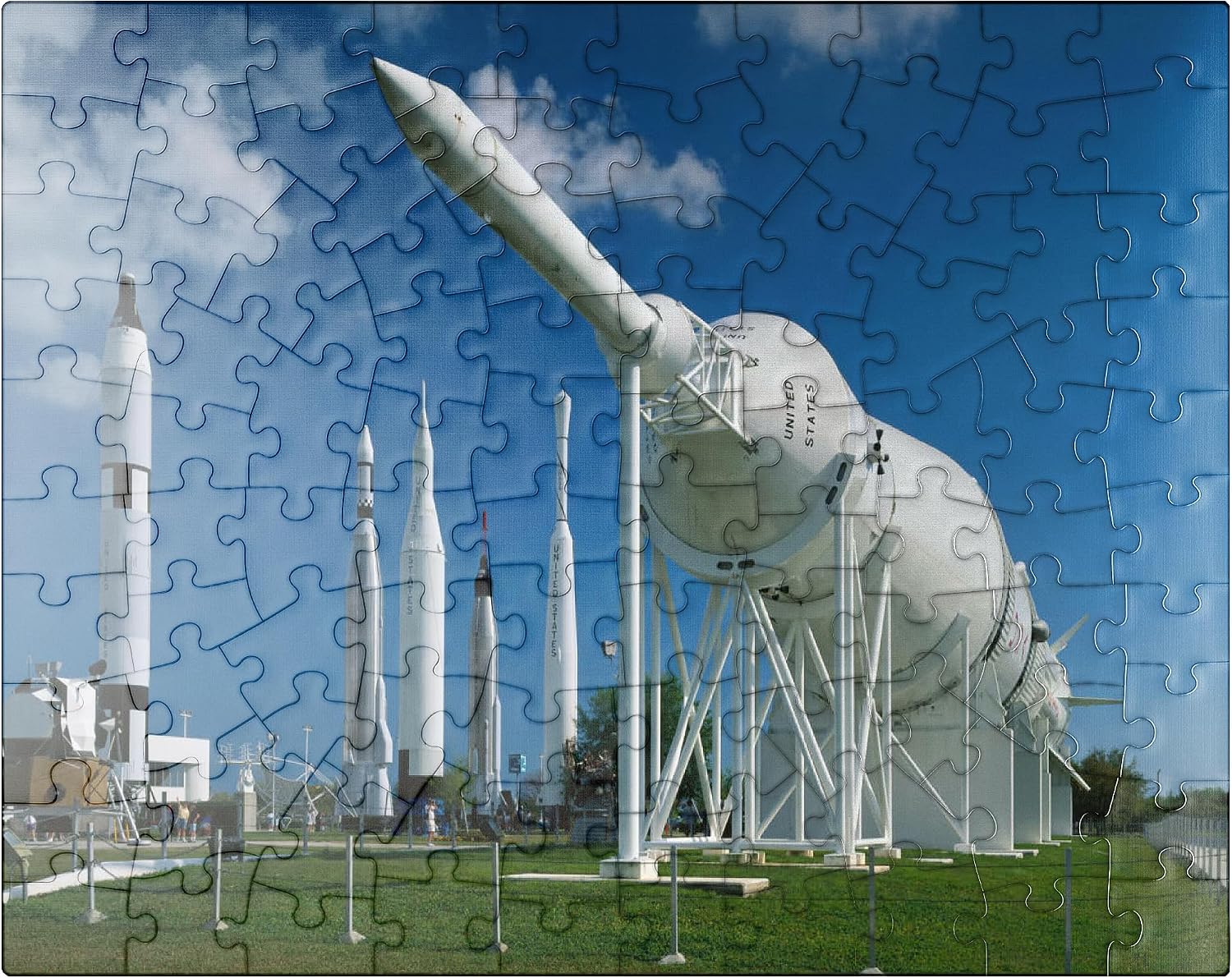 MyPuzzle Rocket Park, Kennedy Space Center, Cape Caneveral, Florida, USA - Premium 500 Piece Jigsaw Puzzle for Adults