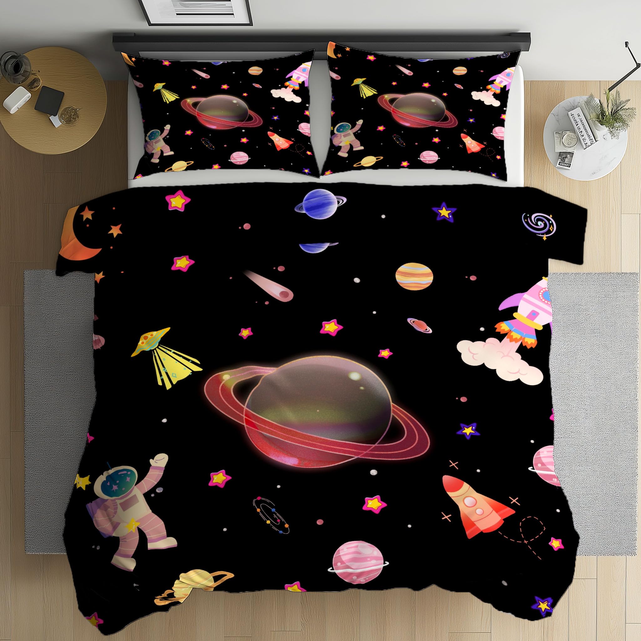 Parure de lit astronaute et fusée cadeau idéal pour enfant
