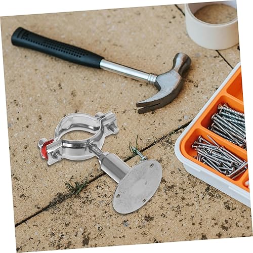 Miniatura 6 de Soporte de tubo de acero inoxidable Soporte de pared Abrazadera de 1.654-1.772 in Multipropósito para tuberías de aguagas Montaje de ventilador de