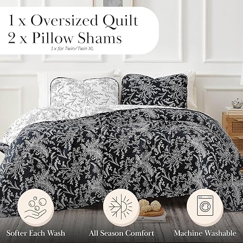 Miniatura 2 de Southshore - Juego de ropa de cama de microfibra, estampado