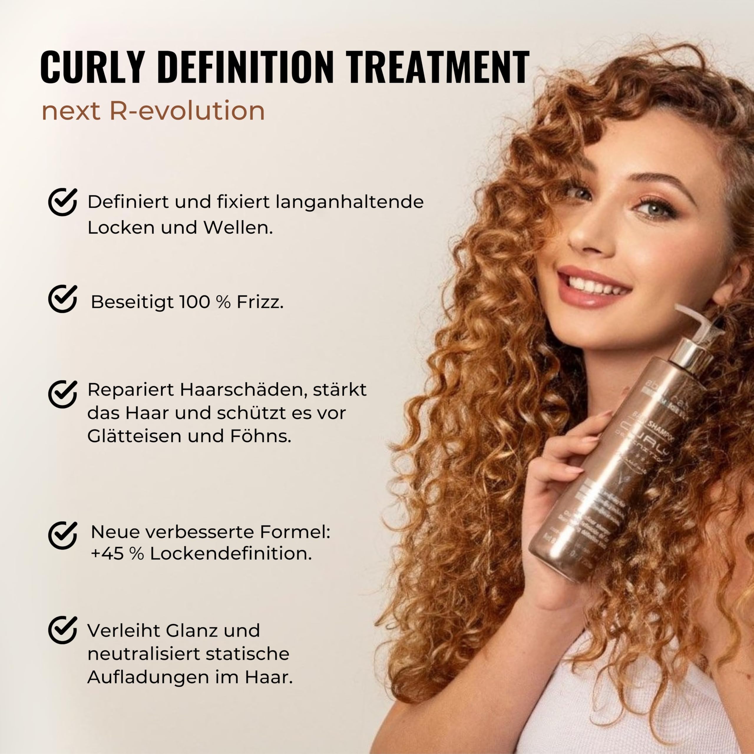 abril et nature - Haarmaske Locken, Curly Definition Mask, Für Lockiges & Welliges Haar, Anti Frizz & Hitzeschutz für Haare, Professional Conditioner Locken, 1000 ml