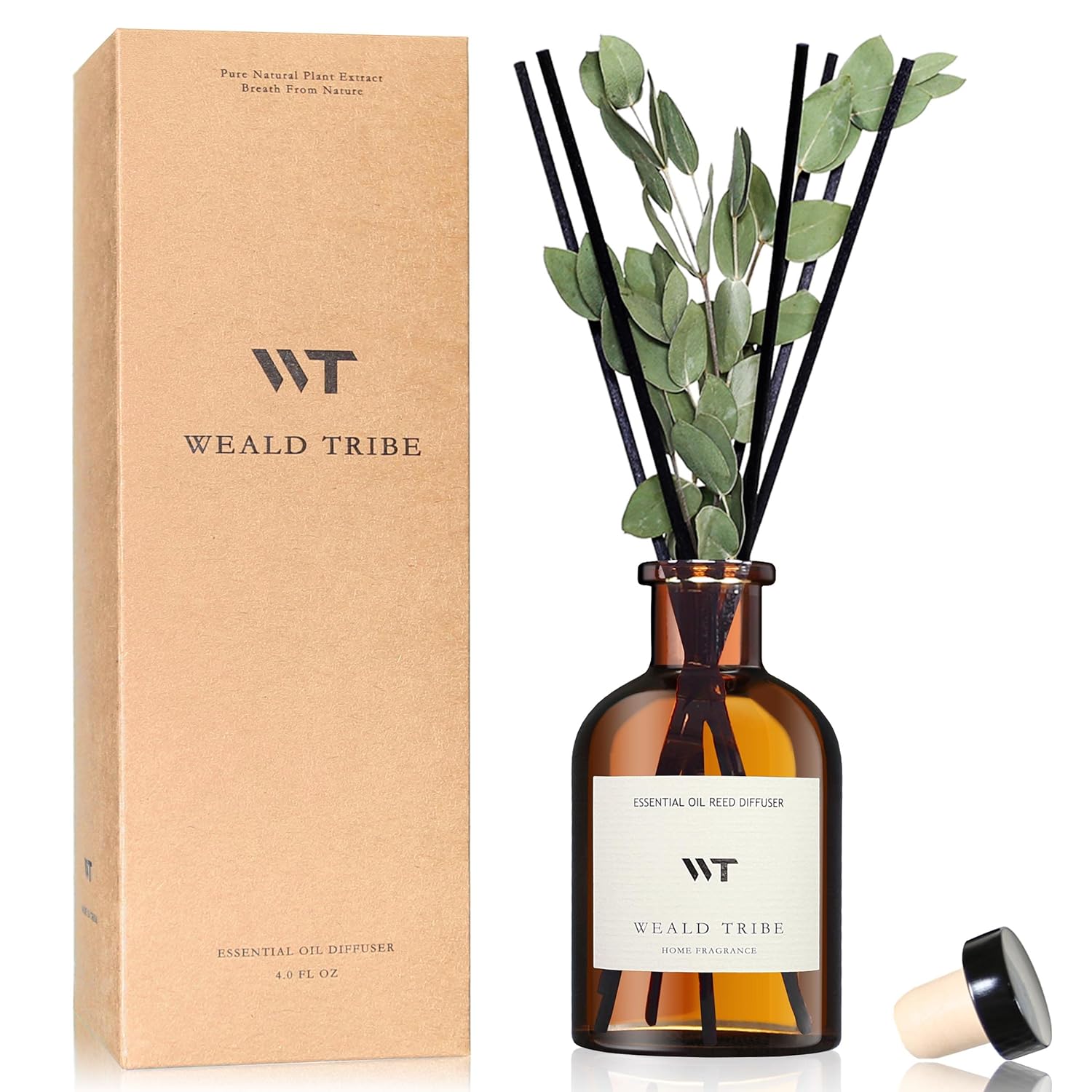 WEALD TRIBE Flower Reed Diffuser Set Eucalyptus Lavender Scent For Bathroom Accessories Shelf Decor Air Fresheners Sticks Defusers