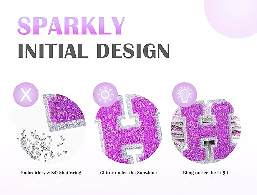 Miniatura 3 de COSHAYSOO Riñonera de cintura pequeña con parche de letra inicial ajustable para mujeres, adolescentes, niñas, viajes, gimnasio, senderismo, bolso