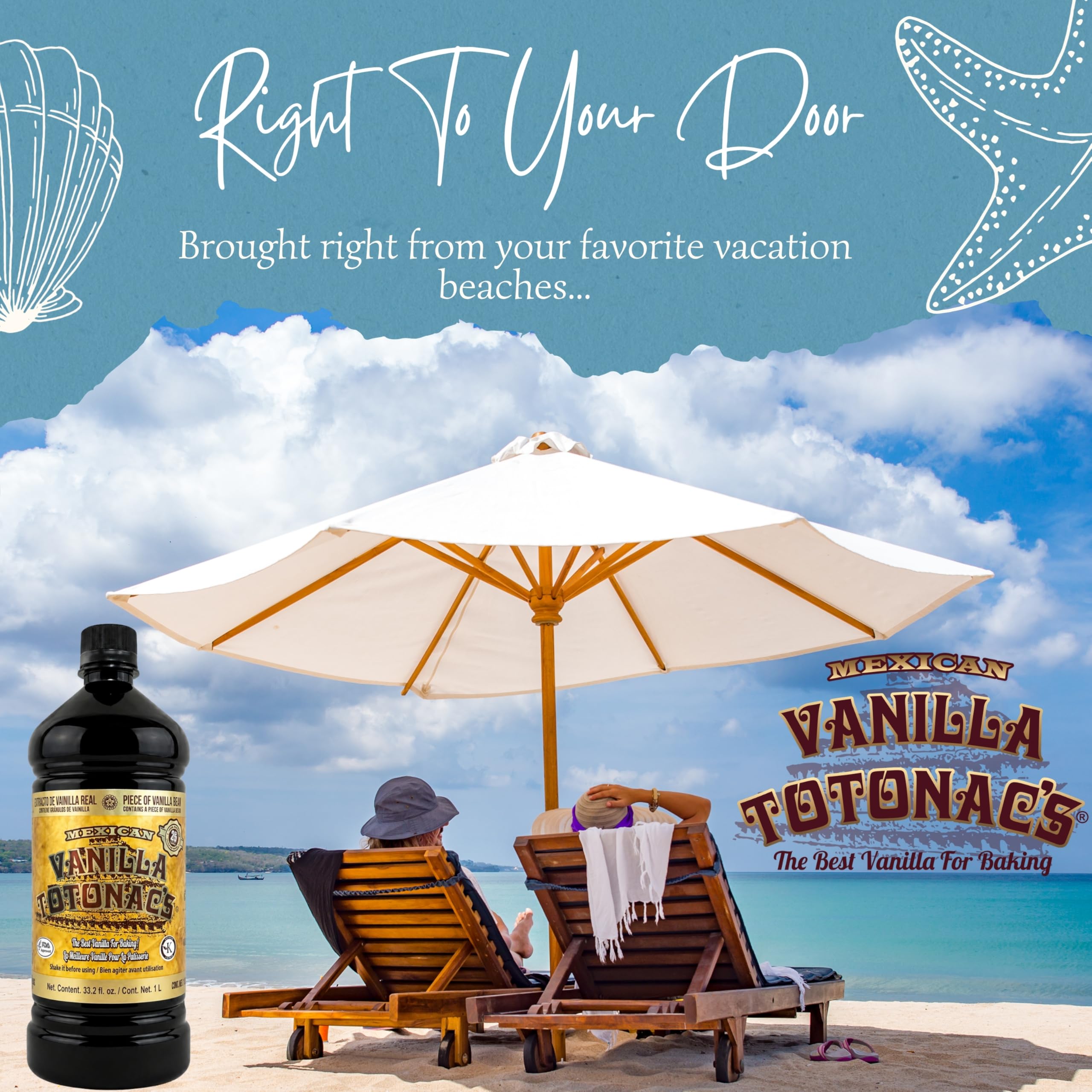 Mexican Vanilla Totonac's Pure Vanilla Flavoring, 33.2 onzas líquidas