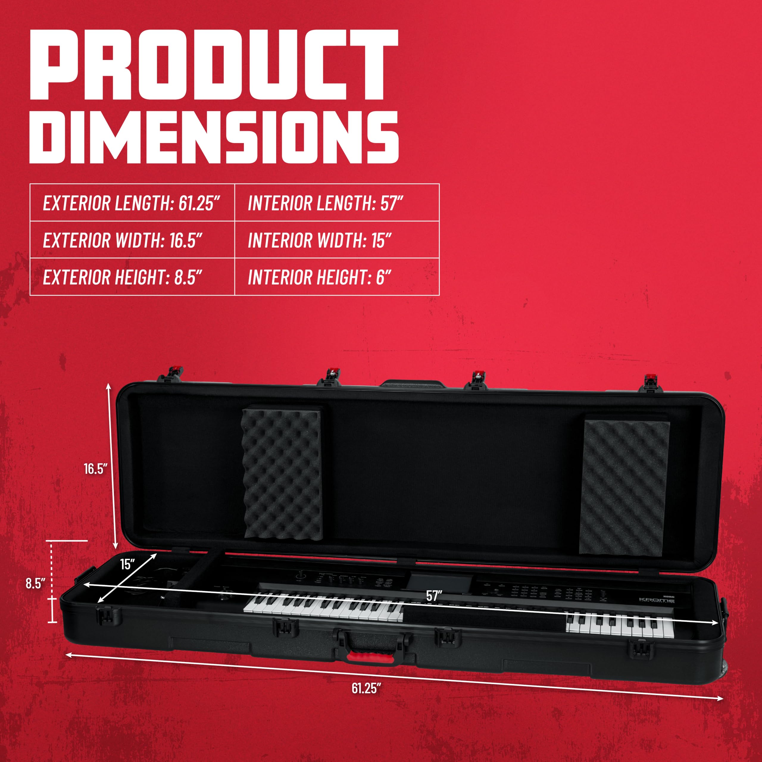 Amazon.com: Gator Cases Frequent Flyer's Series Molded Flight Case